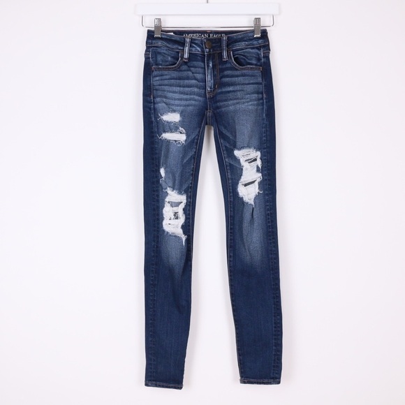 American Eagle Distressed Jeggings - Picture 1 of 7